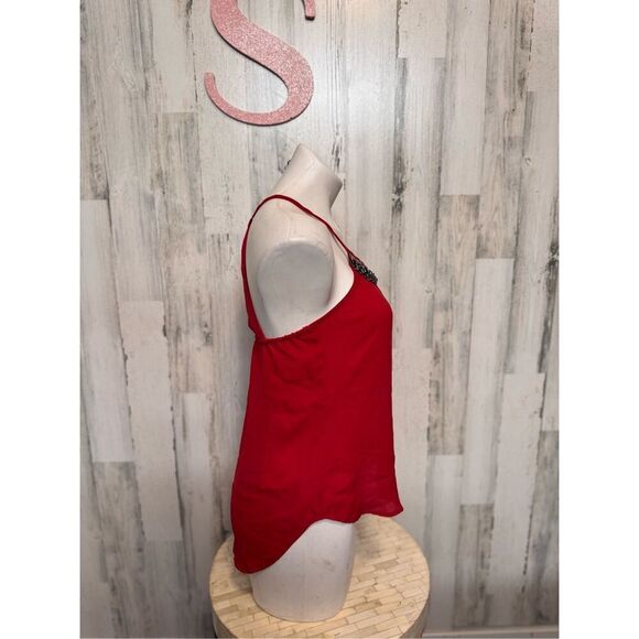 Sequin hearts red blouse size small - Picture 4 of 10